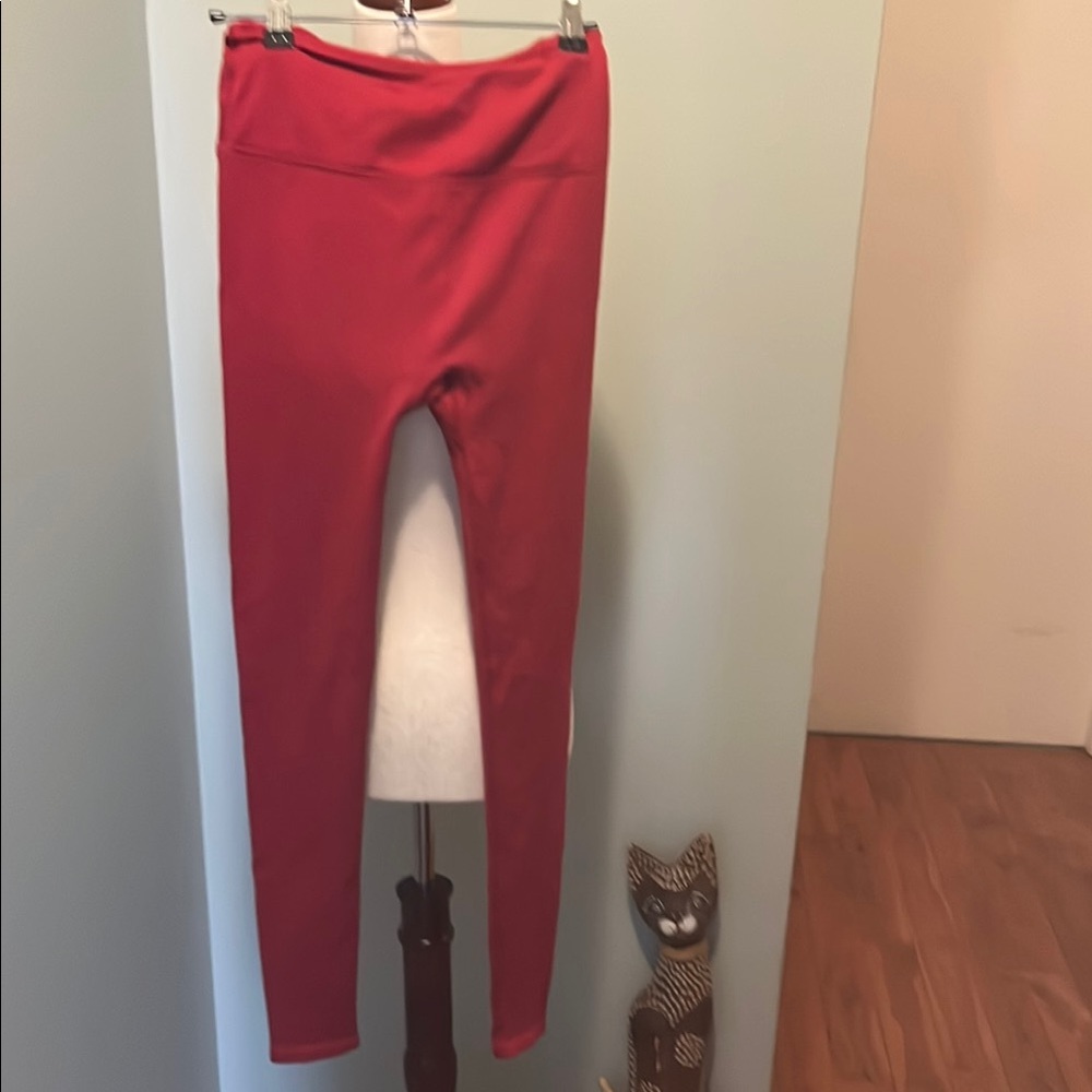Fabletics Red High-Waisted Leggings